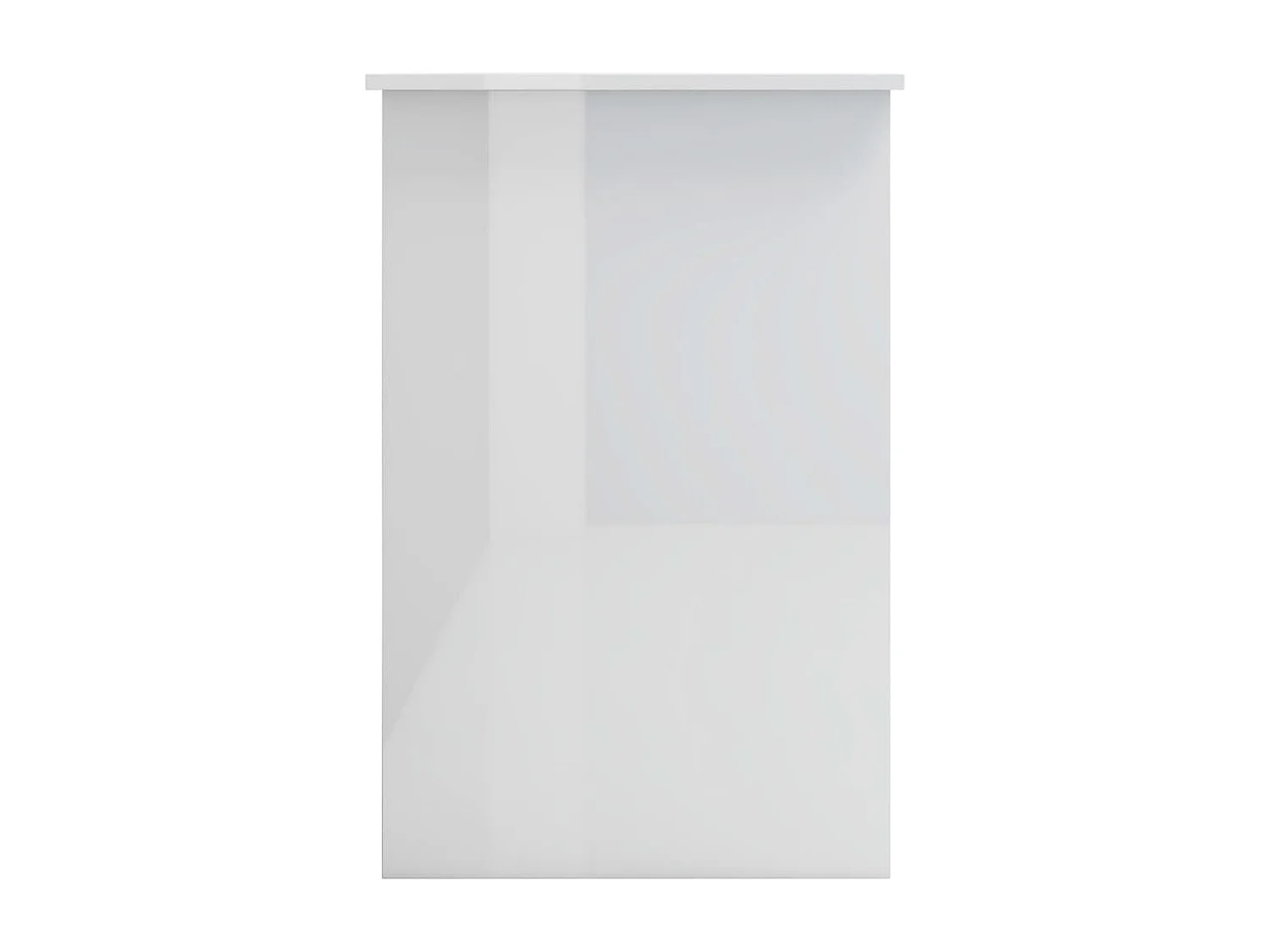 Scrivania tavolo postazione di lavoro mobile per computer studio informatico lucido 100 x 50 x 76 cm derivati ​​del legno bianco 02_0023536