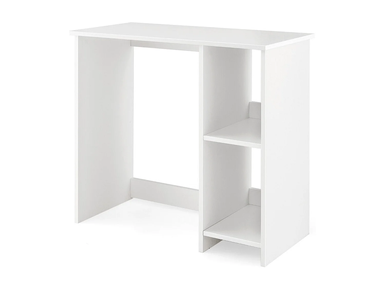 Escritorio para ordenador mesa de trabajo para espacios reducidos con 2 compartimentos escritorio para ordenador 40 x 80 x 74 cm blanco 20_0007990