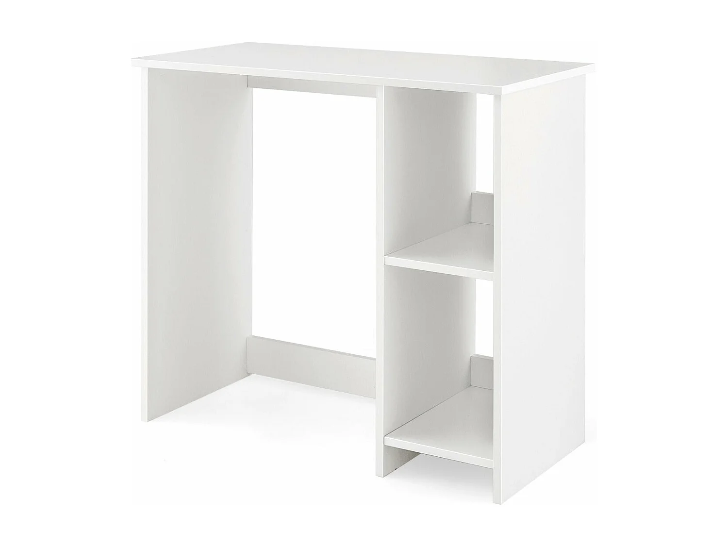 Escritorio para ordenador mesa de trabajo para espacios reducidos con 2 compartimentos escritorio para ordenador 40 x 80 x 74 cm blanco 20_0007990