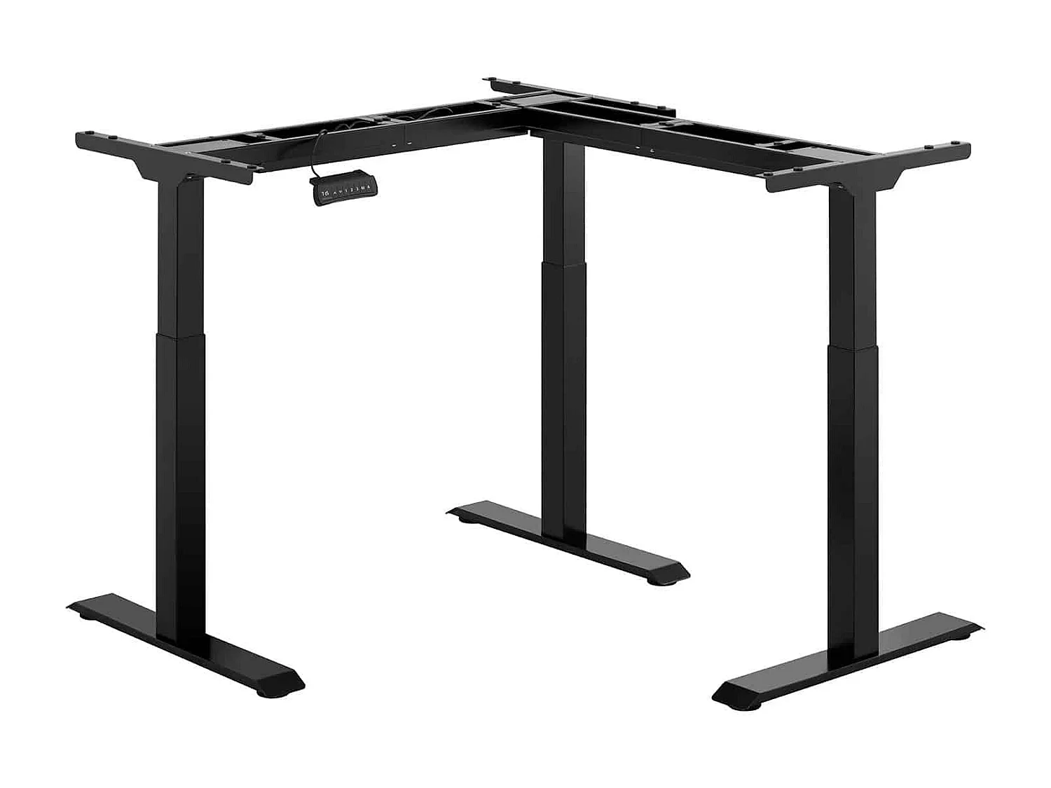 Bureau d'angle assis-debout (piètement) 130 x 110 x 118 cm 14_0005940