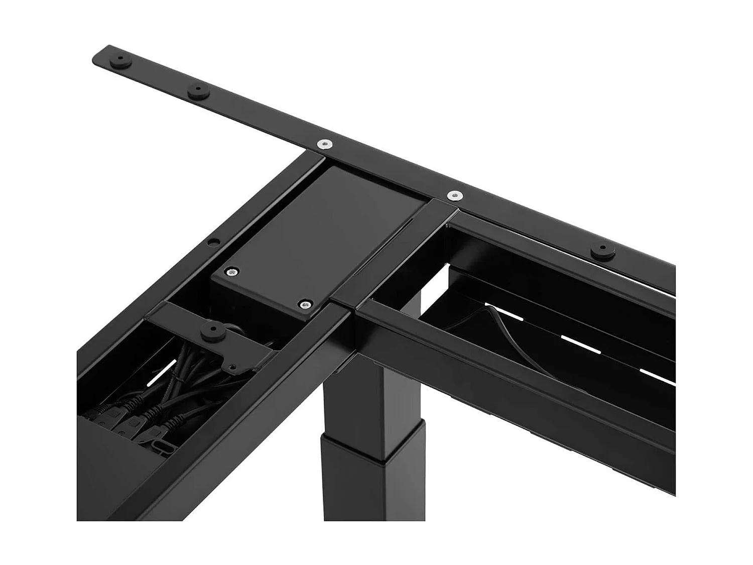 Bureau d'angle assis-debout (piètement) 130 x 110 x 118 cm 14_0005940