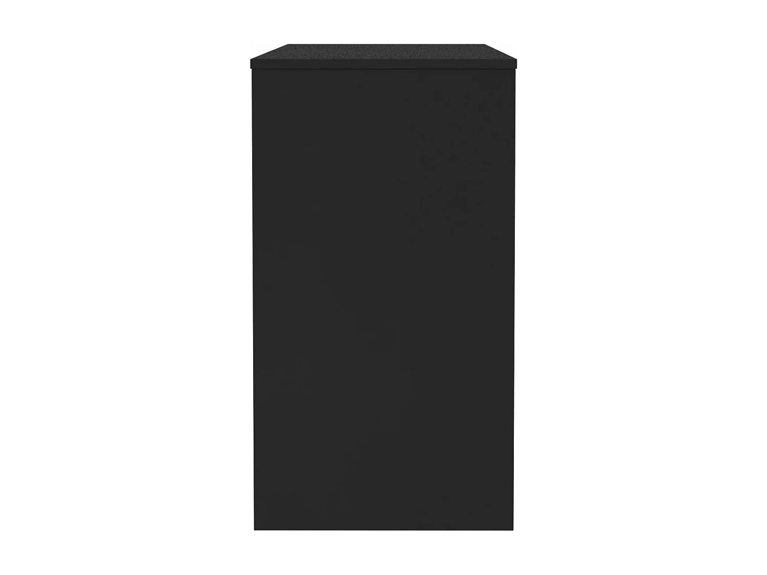 Scrivania tavolo postazione di lavoro mobile per computer studio per computer 90 x 40 x 72 cm derivati ​​del legno nero 02_0023924