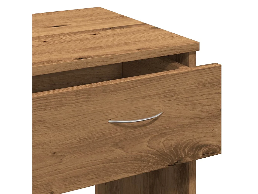 Bureau table poste de bois marron 80 x 40 x 75 cm 02_0023560