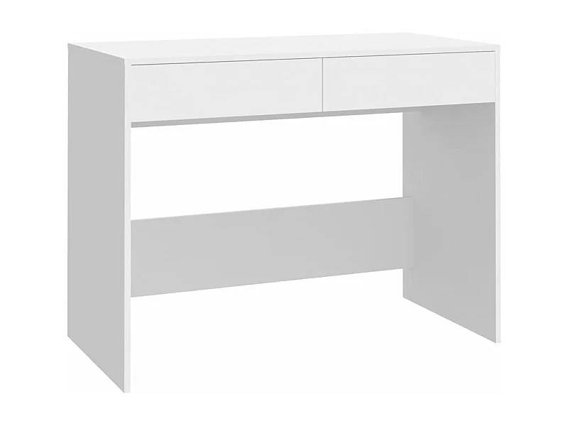 Mesa de trabalho estação de trabalho móveis de computador estudo 101 x 50 x 76,5 cm aglomerado branco 02_0023502