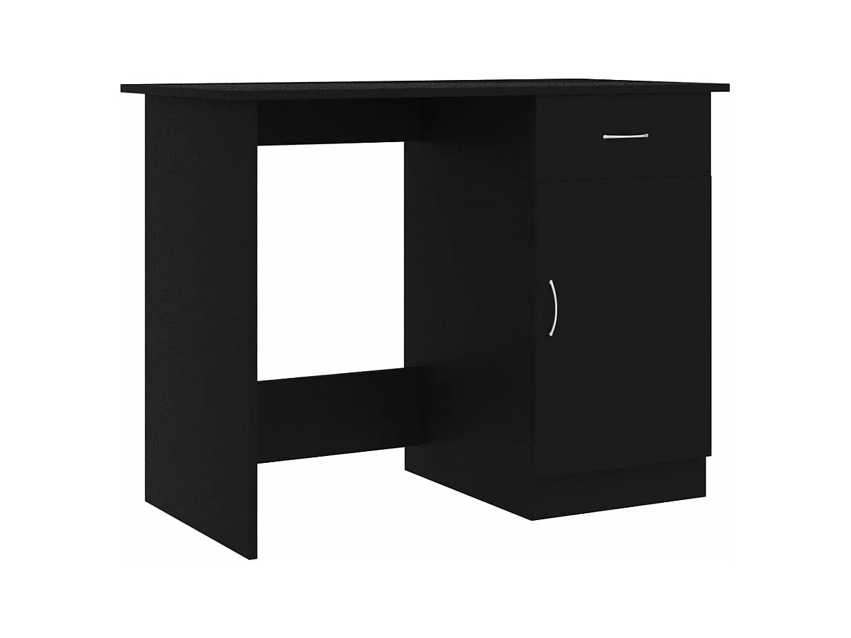 Bureau table poste de bois marron 100 x 50 x 76 cm 02_0023889