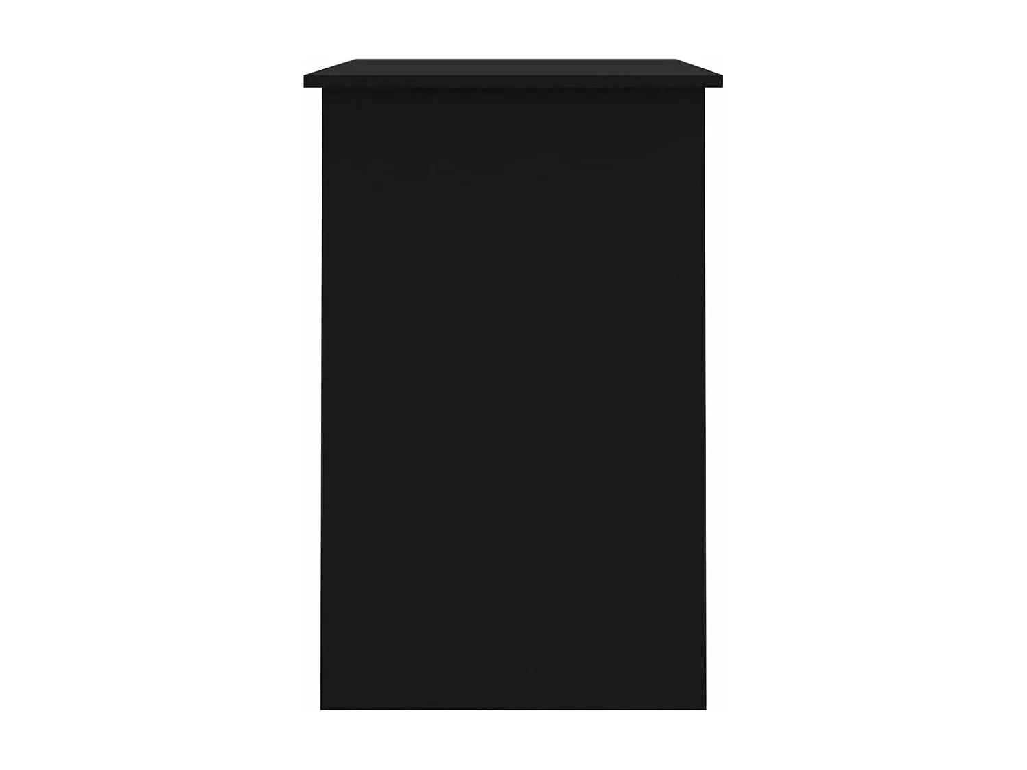 Mesa escritorio puesto de trabajo mueble ordenador estudio 100 x 50 x 76 cm madera contrachapada negro 02_0023889