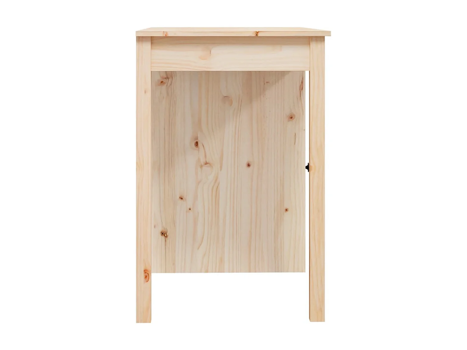 Mesa escritorio puesto de trabajo mueble ordenador estudio 100 x 50 x 75 cm madera maciza de pino marrón 02_0023367