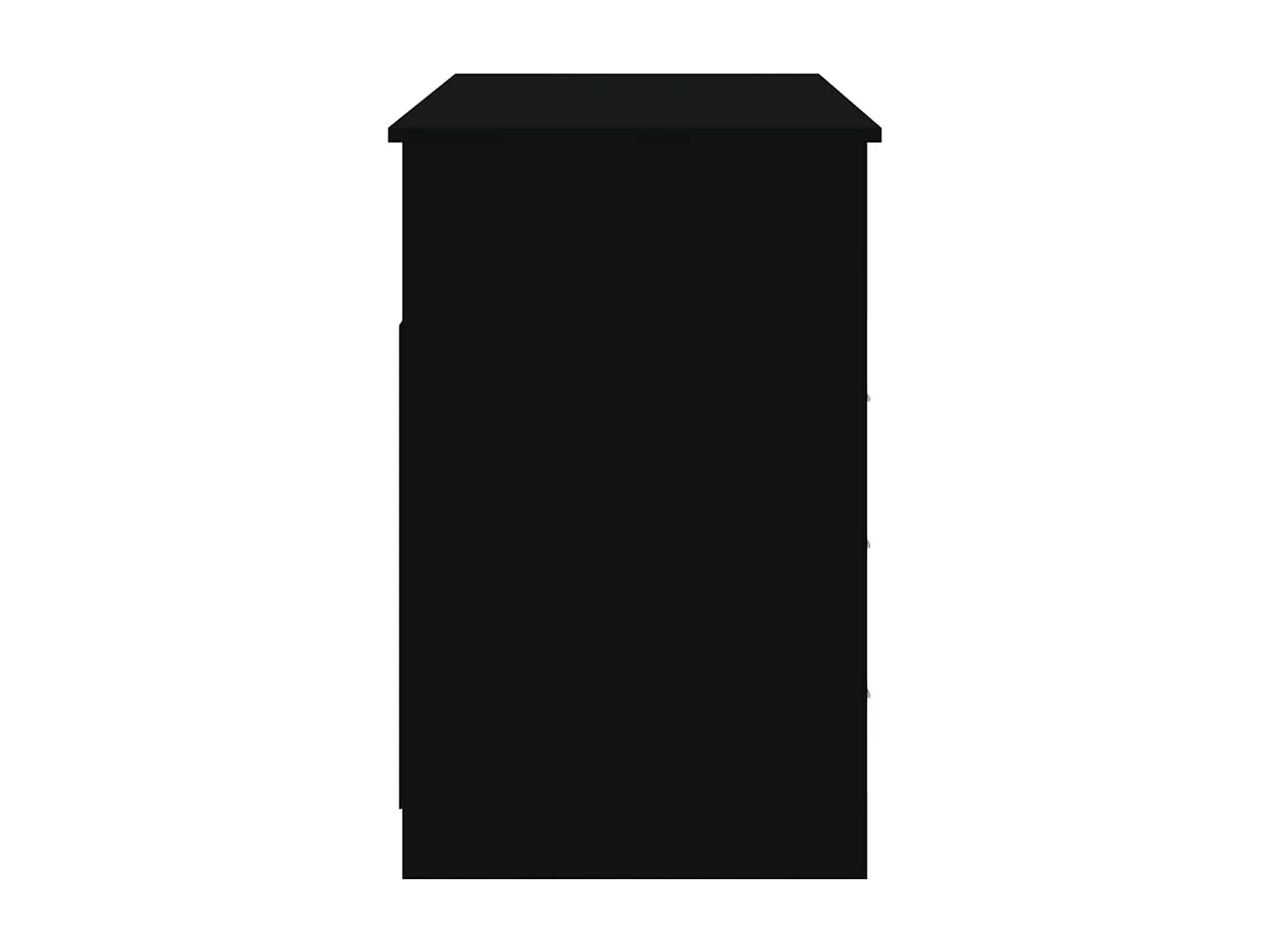 Scrivania tavolo postazione di lavoro mobile per computer studio con cassetti 102 x 50 x 76 cm derivati ​​del legno nero 02_0023473