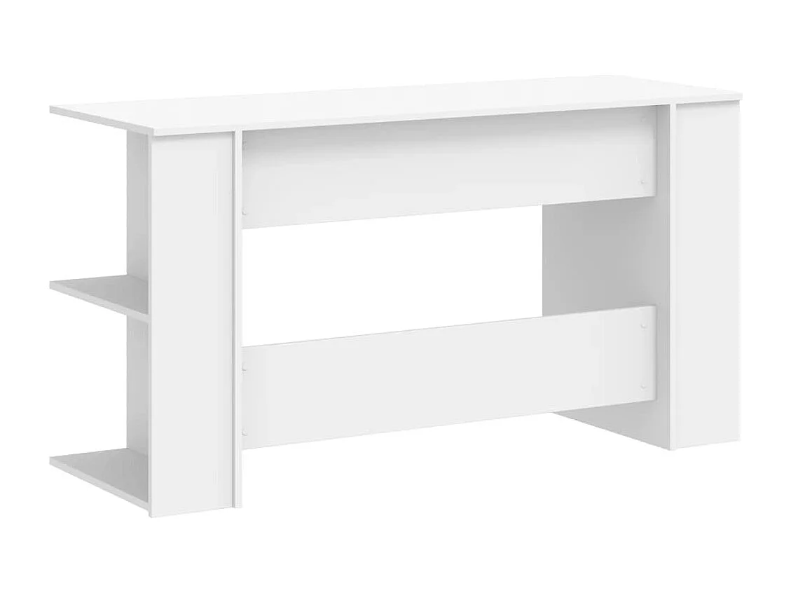Bureau table poste de bois blanche 140 x 50 x 75 cm 02_0023520