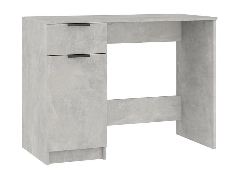 Mesa de escritorio puesto de trabajo mueble para ordenador estudio informático 100 x 50 x 75 cm madera contrachapada gris 02_0023825