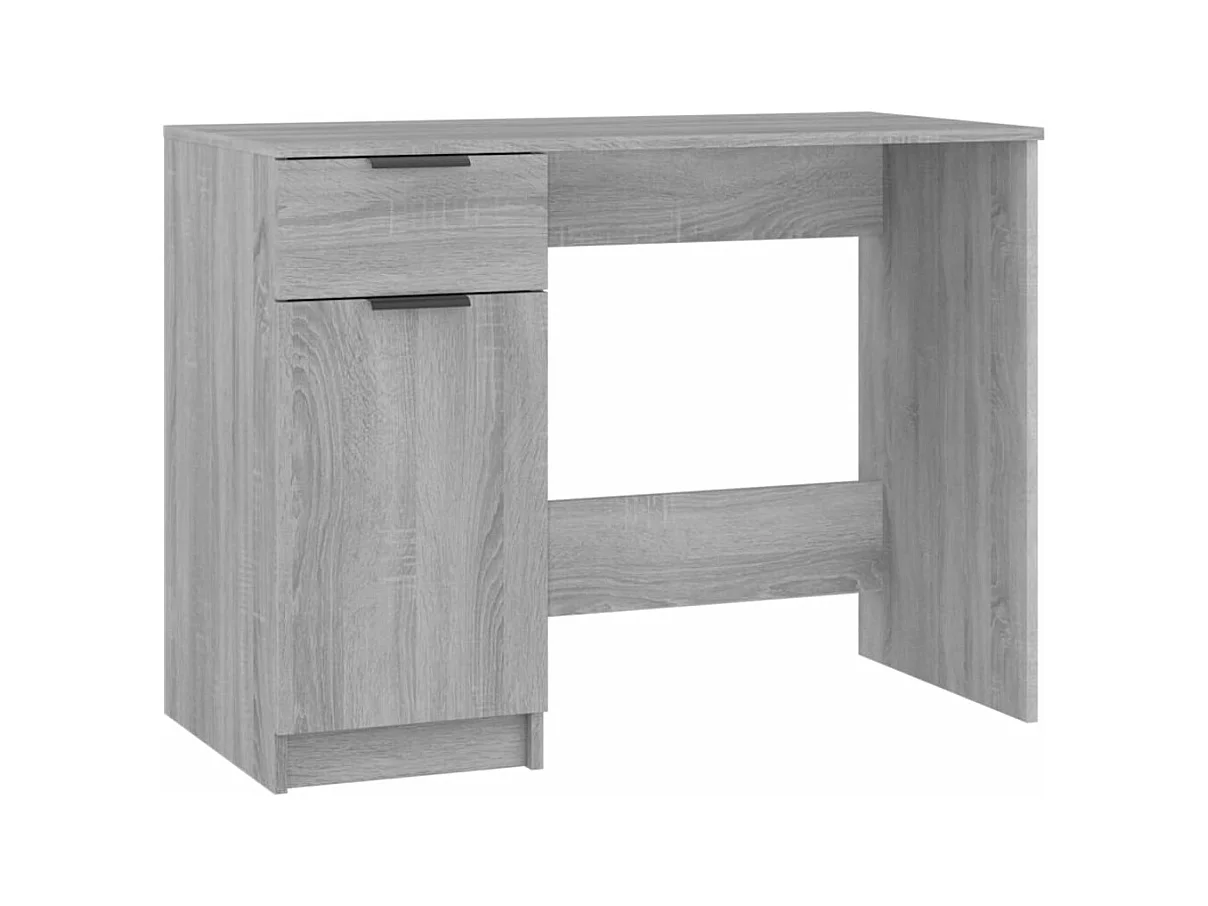 Bureau table poste de bois marron 100 x 50 x 75 cm 02_0023937
