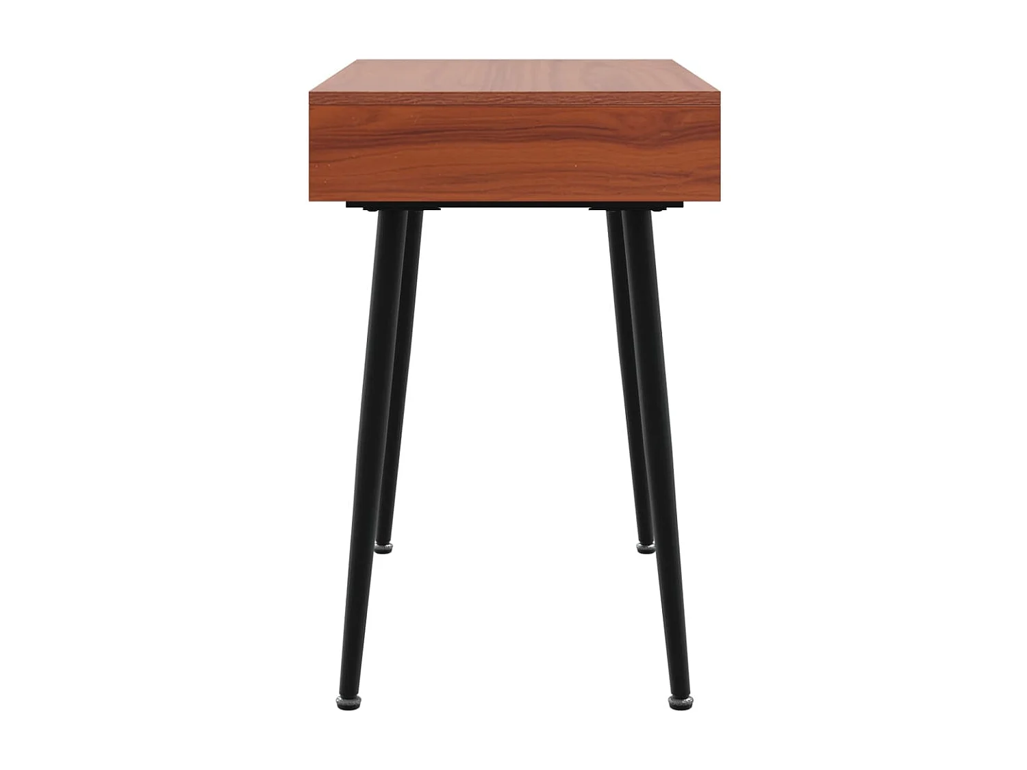 Mesa de escritorio puesto de trabajo mueble para ordenador estudio con cajón 110 x 50 x 75 cm marrón 02_0023702