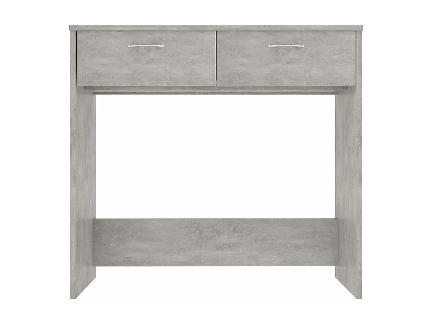 Mesa escritorio puesto de trabajo mueble ordenador estudio 80 x 40 x 75 cm madera contrachapada gris 02_0023846
