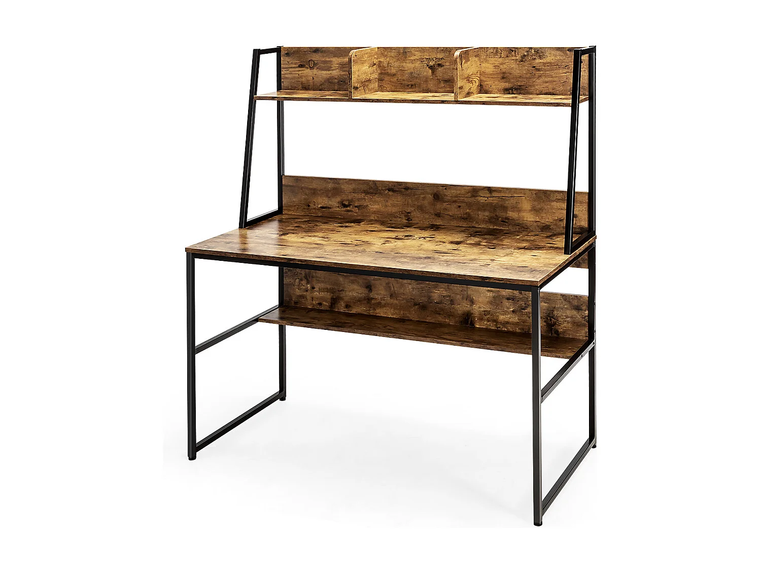 Bureau avec niche et marron 120 x 57 x 140 cm 20_0007969