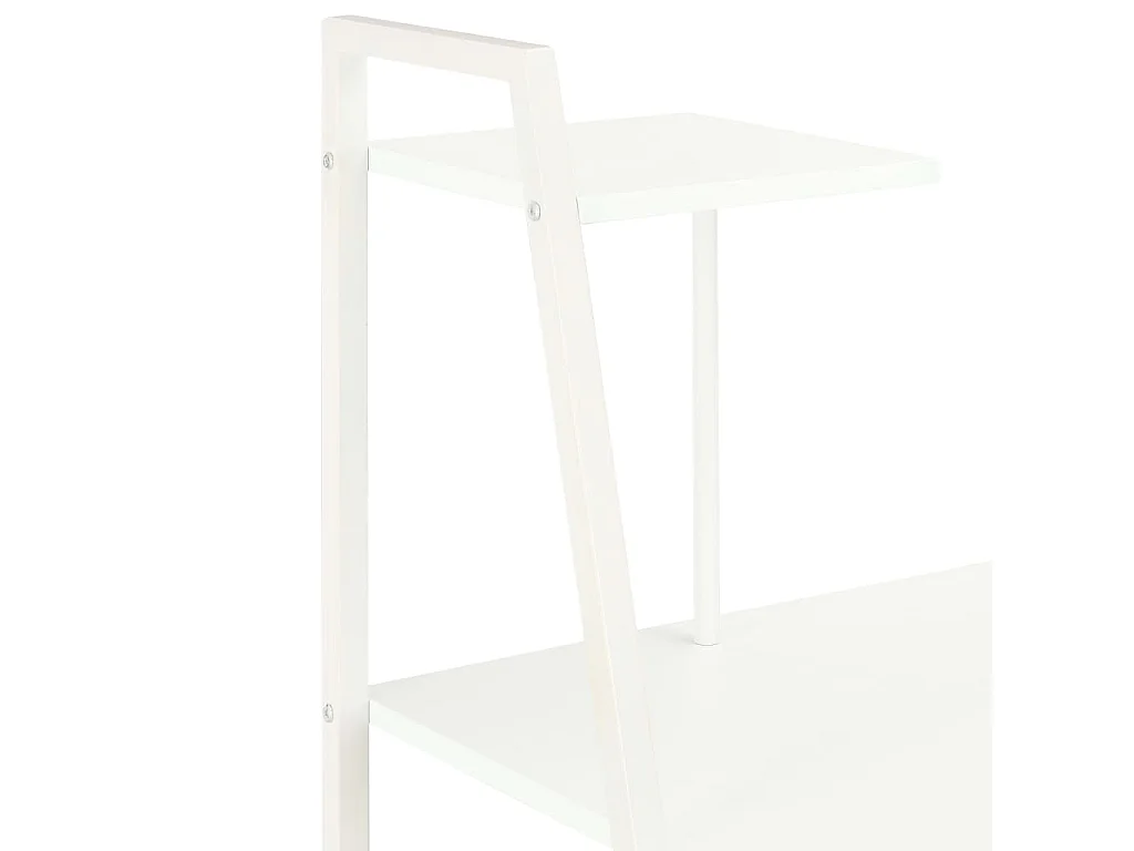 Mesa de trabalho estação de trabalho móveis de computador estudo com prateleira 102 x 50 x 117 cm branco 02_0023475