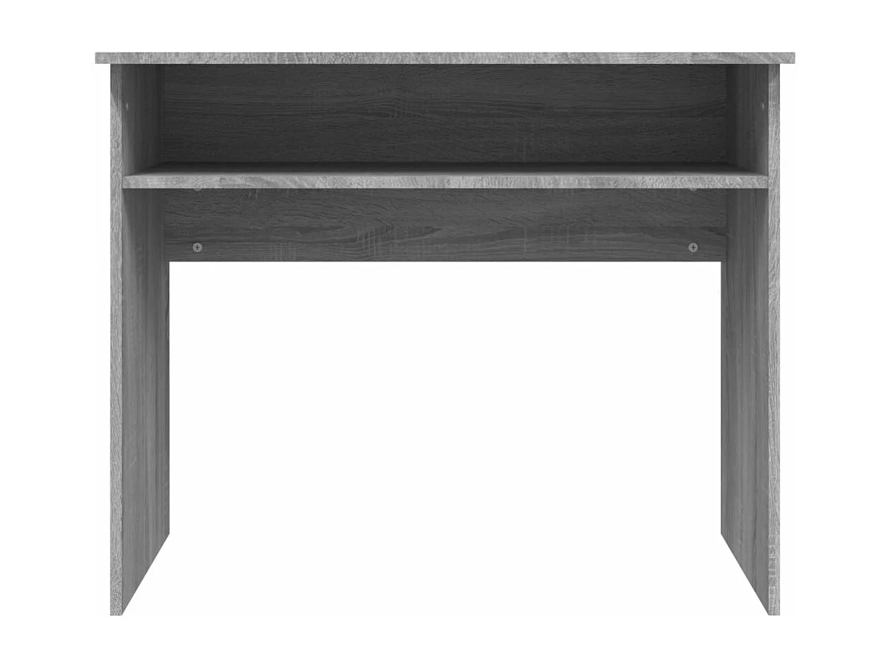 Mesa de escritorio puesto de trabajo mueble de ordenador estudio sonoma 90 x 50 x 74 cm madera contrachapada gris 02_0023968