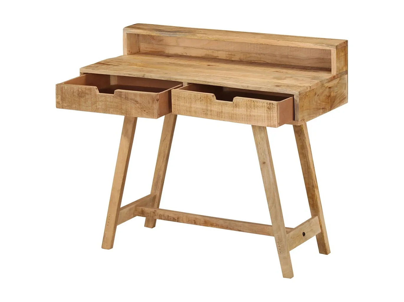 Bureau table poste de bois marron 100 x 45 x 90 cm 02_0023366