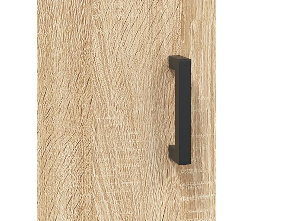 Scrivania tavolo postazione di lavoro mobile per computer studio IT rovere Sonoma 140 x 50 x 75 cm derivati ​​del legno marrone 02_0023643