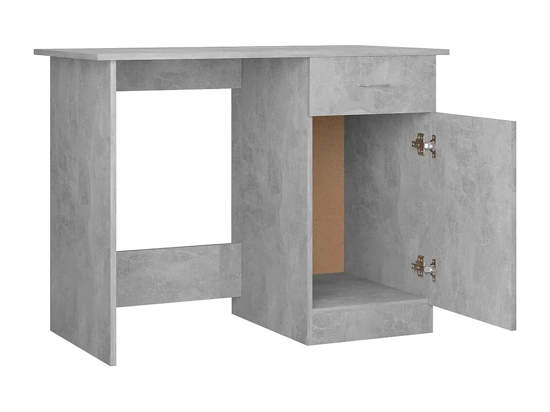 Bureau table poste de bois marron 100 x 50 x 76 cm 02_0023828