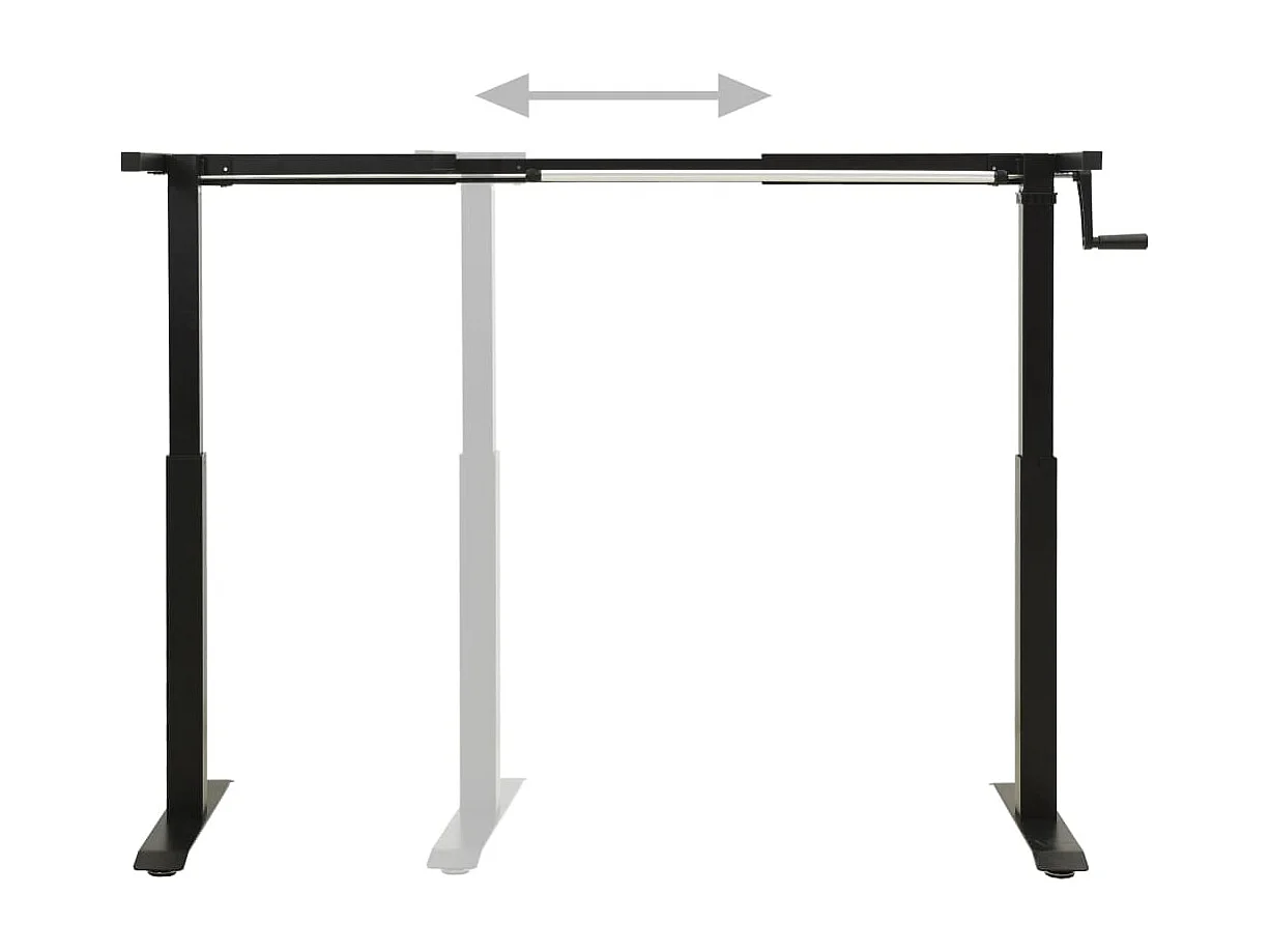 Cadre de Bureau table noire 102 x 60 x 71 cm 02_0023977