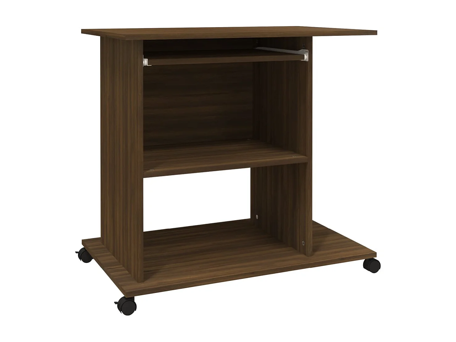 Bureau table poste de bois marron 80 x 50 x 75 cm 02_0023728