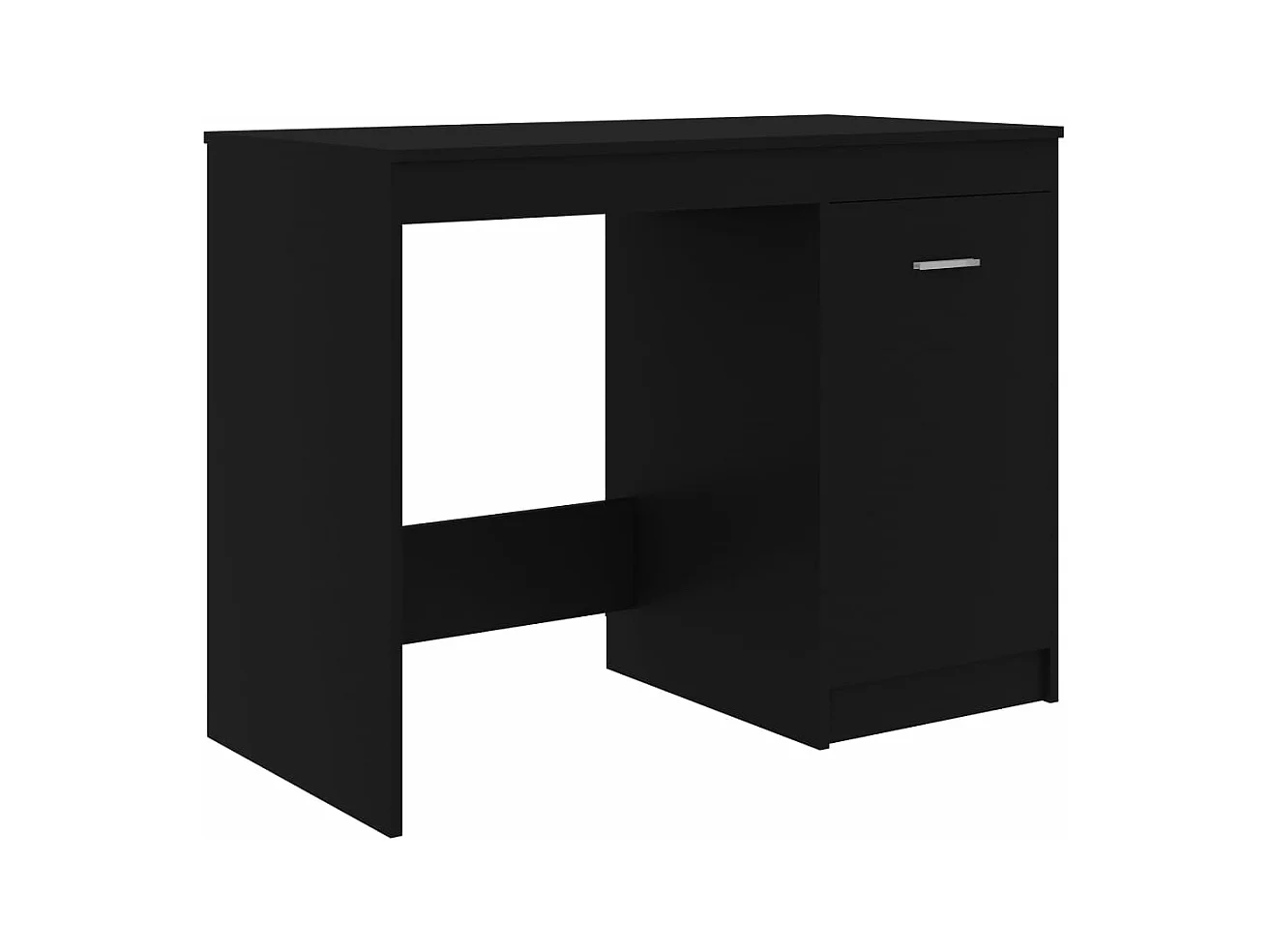 Bureau table poste de bois marron 100 x 50 x 76 cm 02_0023888