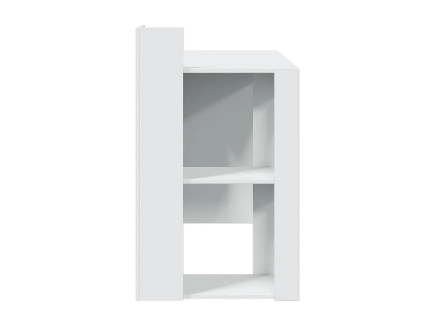 Mesa escritorio puesto de trabajo mobiliario informático estudio informático 103,5 x 56,5 x 94 cm madera contrachapada blanco 02_0023504