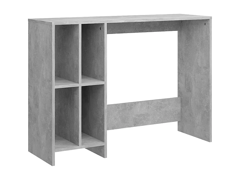 Escritorio mesa puesto de trabajo muebles de ordenador ordenador portátil estudio madera contrachapada gris 02_0023760