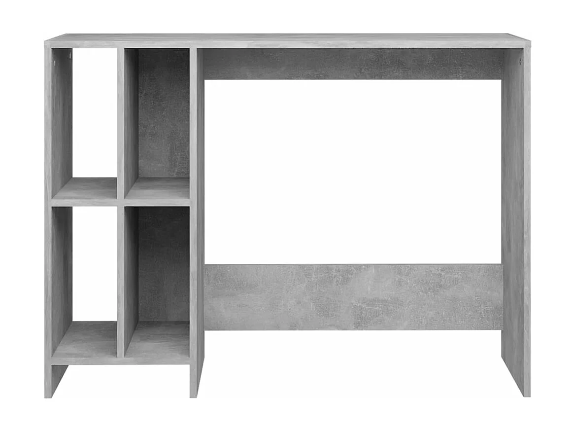 Escritorio mesa puesto de trabajo muebles de ordenador ordenador portátil estudio madera contrachapada gris 02_0023760