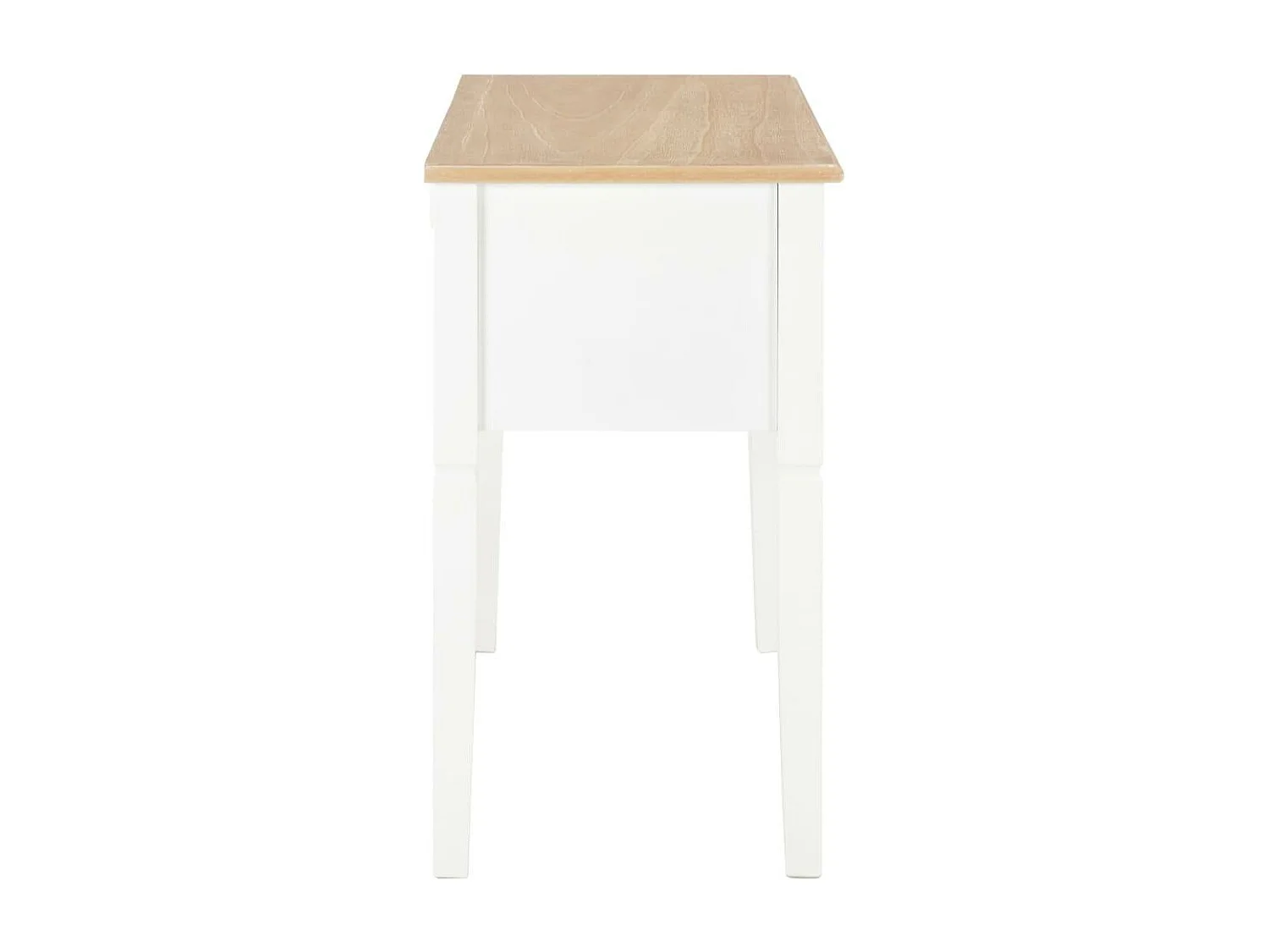 Bureau table meuble travail bois blanche 109.5 x 45 x 77.5 cm 0502114