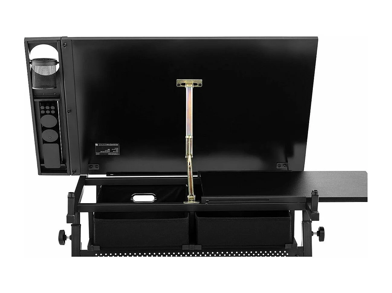 Mesa de dibujo, escritorio basculante y regulable en altura 115 x 60 cm, taburete incluido 14_0003608