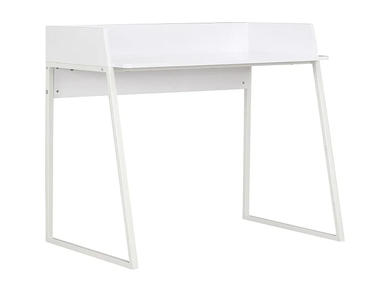 Scrivania tavolo postazione mobile porta computer studio 90 x 60 x 88 cm bianco 02_0023531