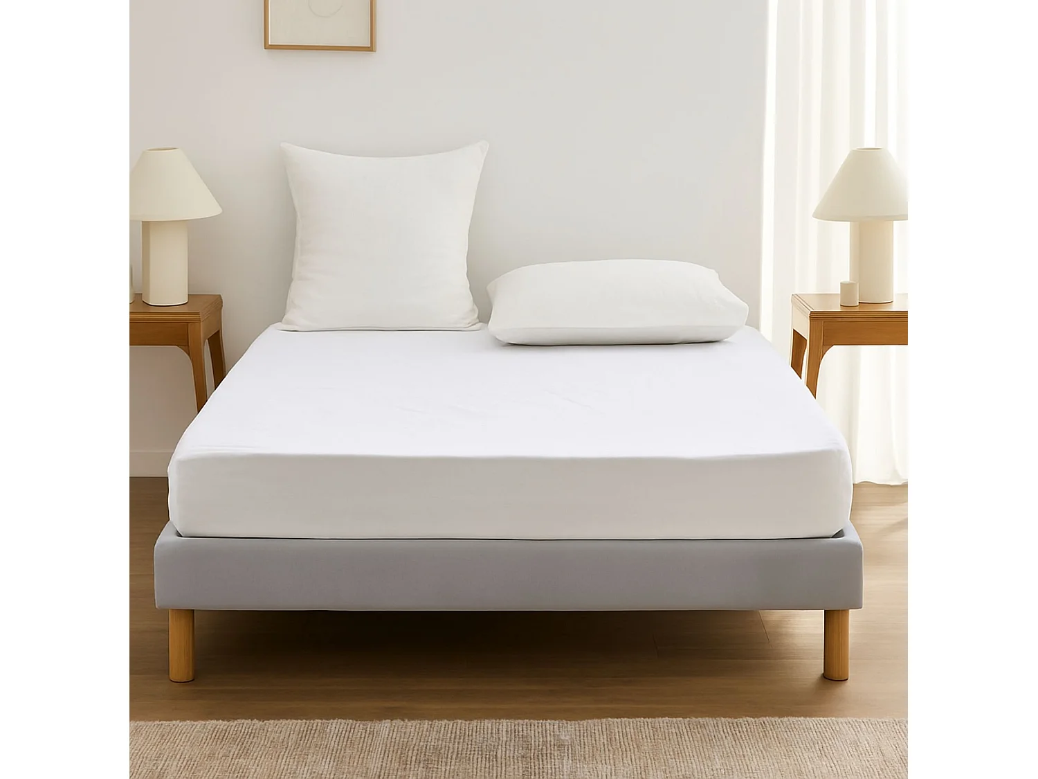 Protège Matelas "Ponny AA" 140x190cm Blanc