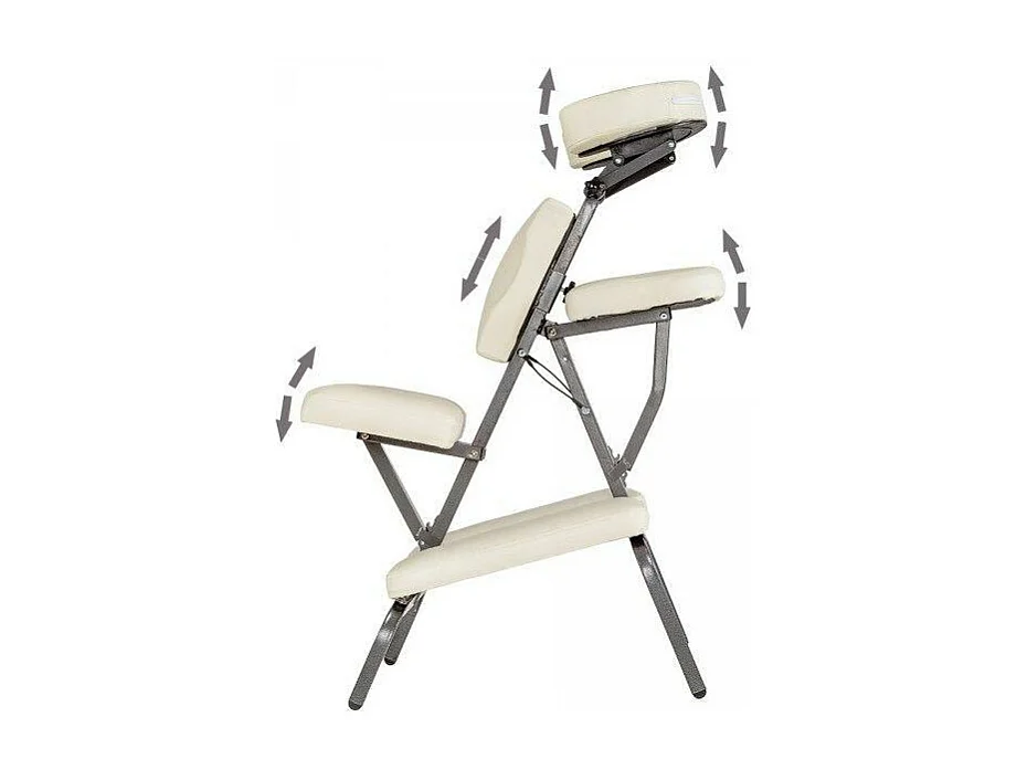 Chaise de massage rembourrage crème 80 x 50 x 105 cm 08_0000478