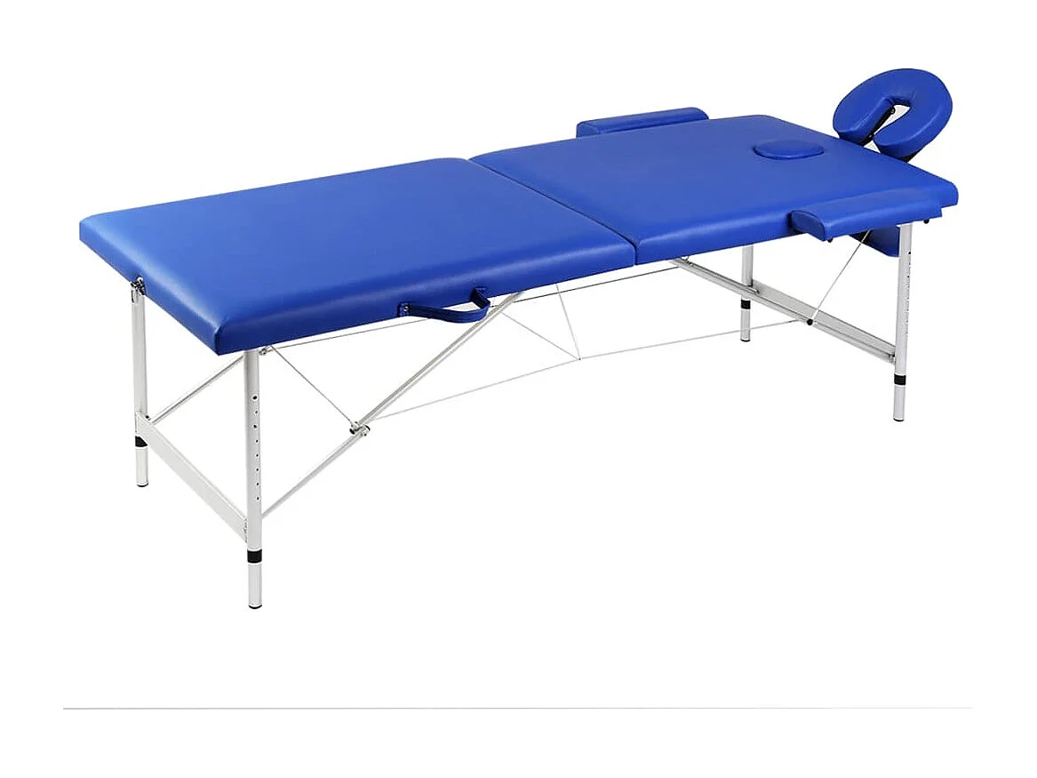 Table pliable de massage argenté 186 x 68 x 59 cm 02_0001879