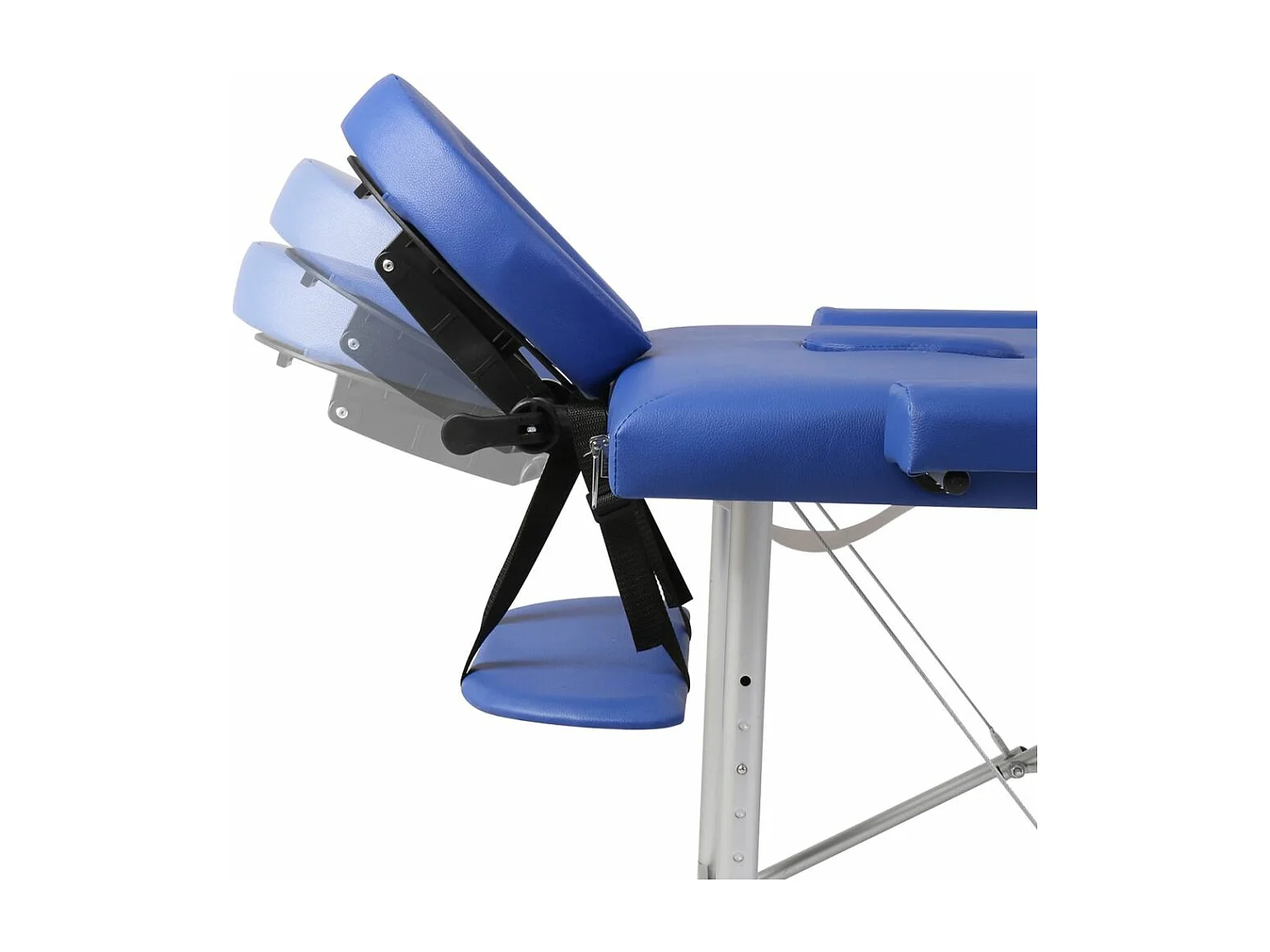 Table pliable de massage argenté 186 x 68 x 59 cm 02_0001879