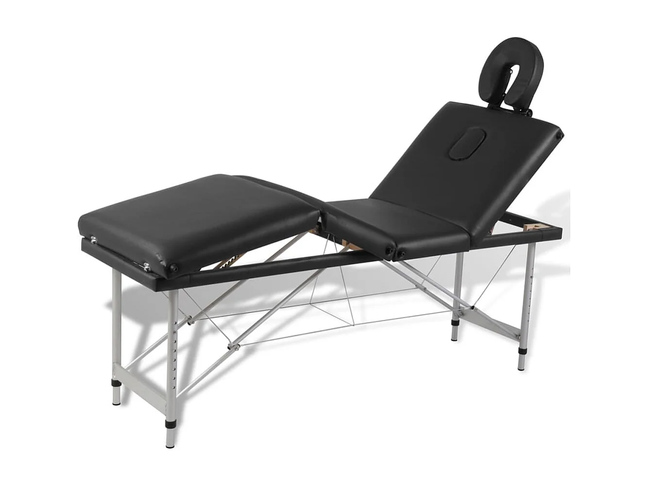 Table pliable de massage argenté 186 x 68 x 59 cm 02_0001890