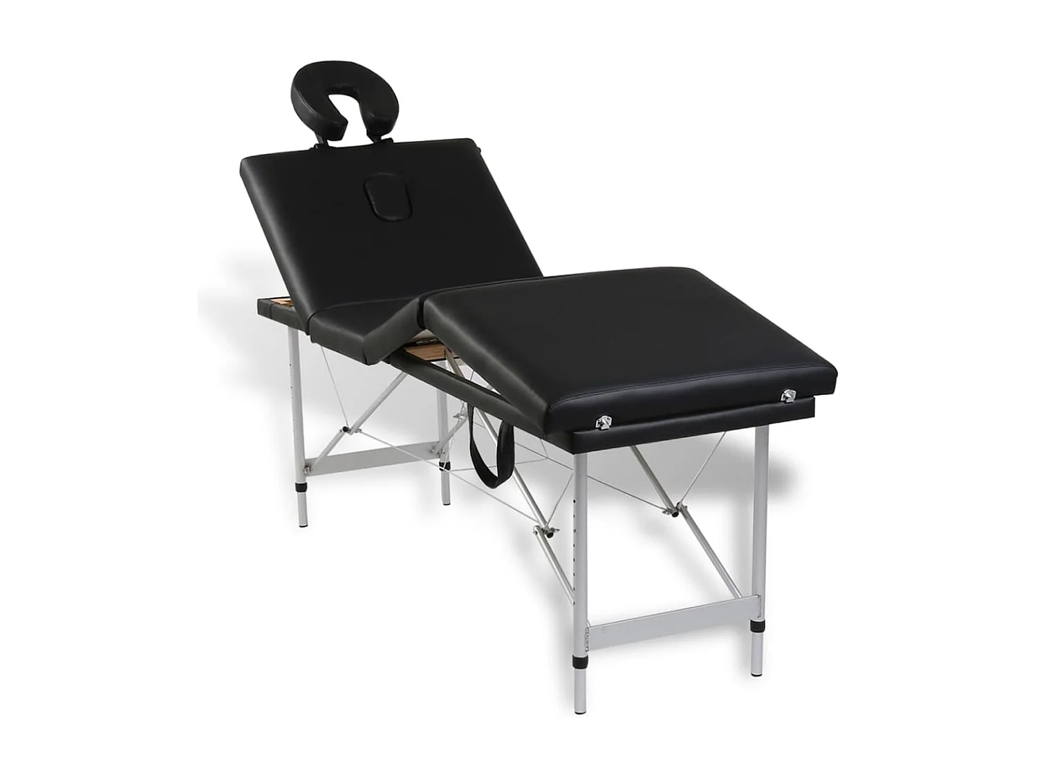 Table pliable de massage argenté 186 x 68 x 59 cm 02_0001890