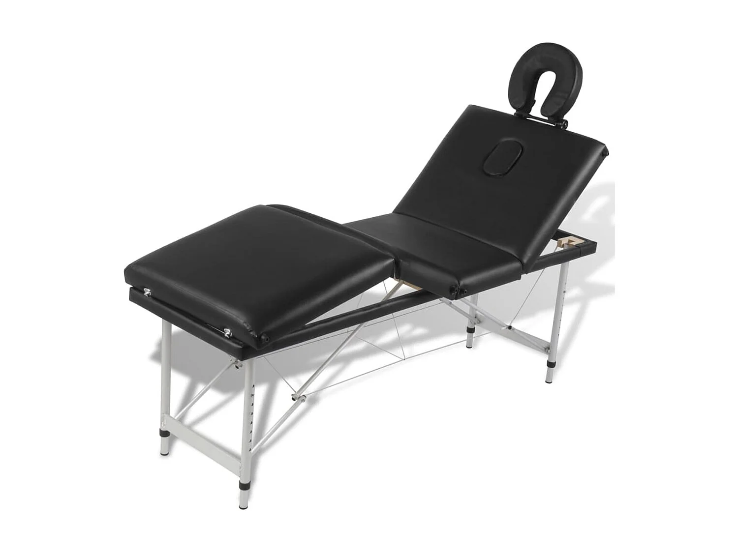 Table pliable de massage argenté 186 x 68 x 59 cm 02_0001890
