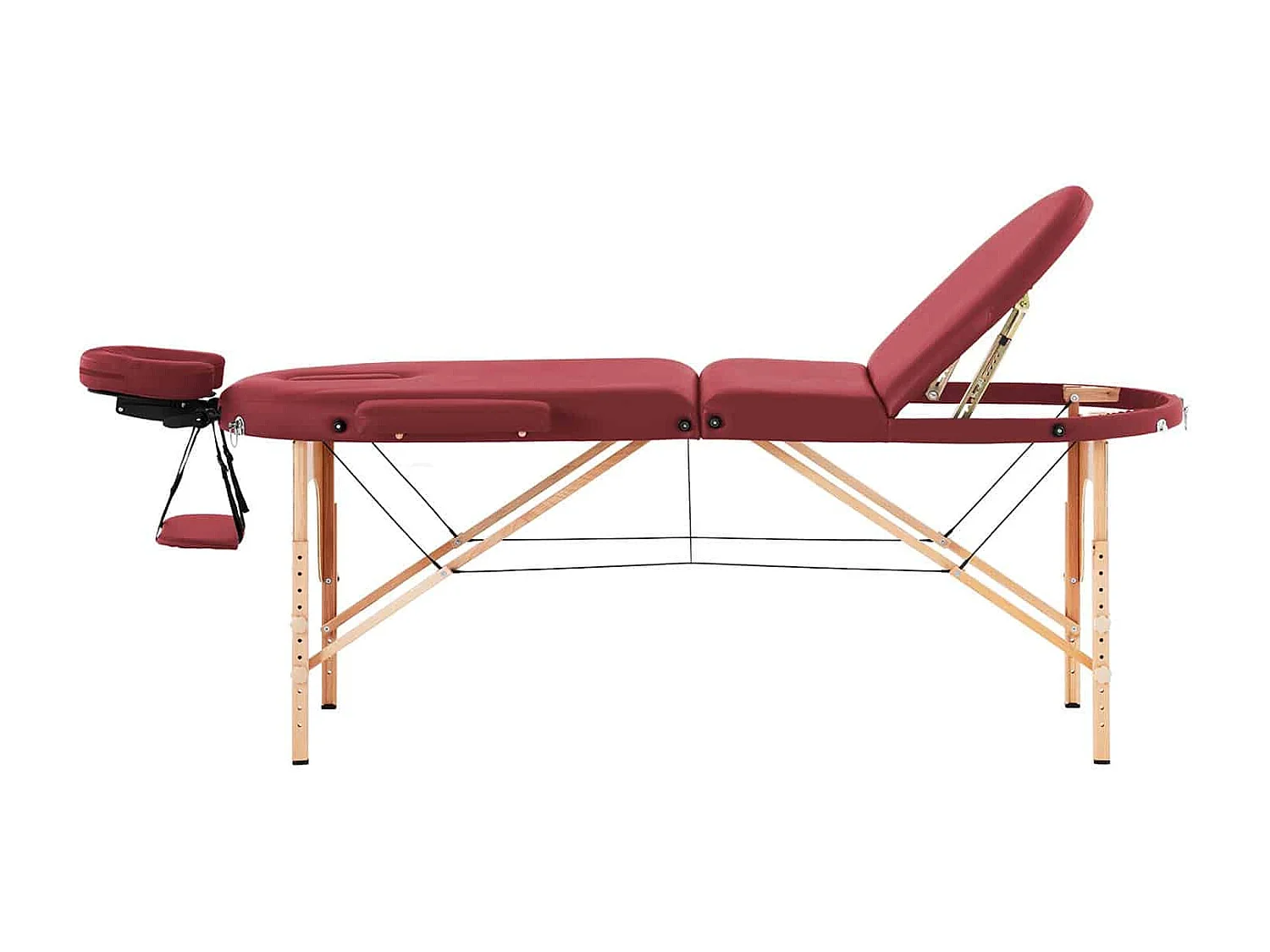 Table lit de massage PVC beige 207 x 93 x 84 cm 14_0007743