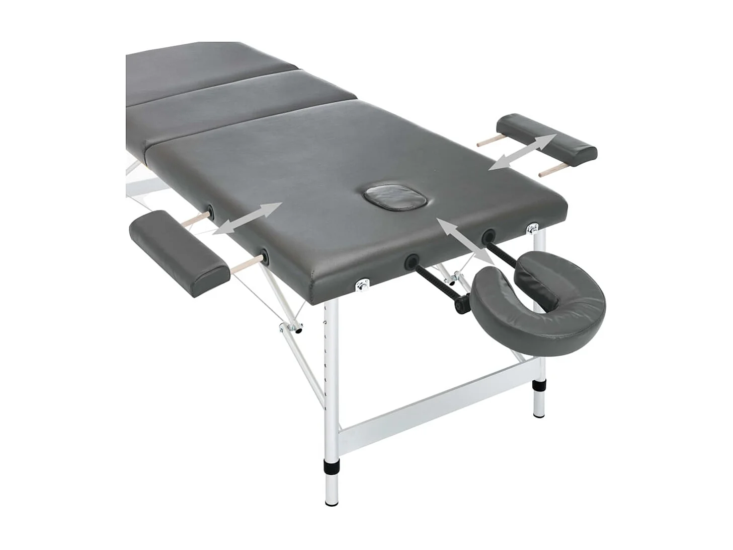 Table de massage avec aluminium 186 x 68 x 59 cm 02_0001798