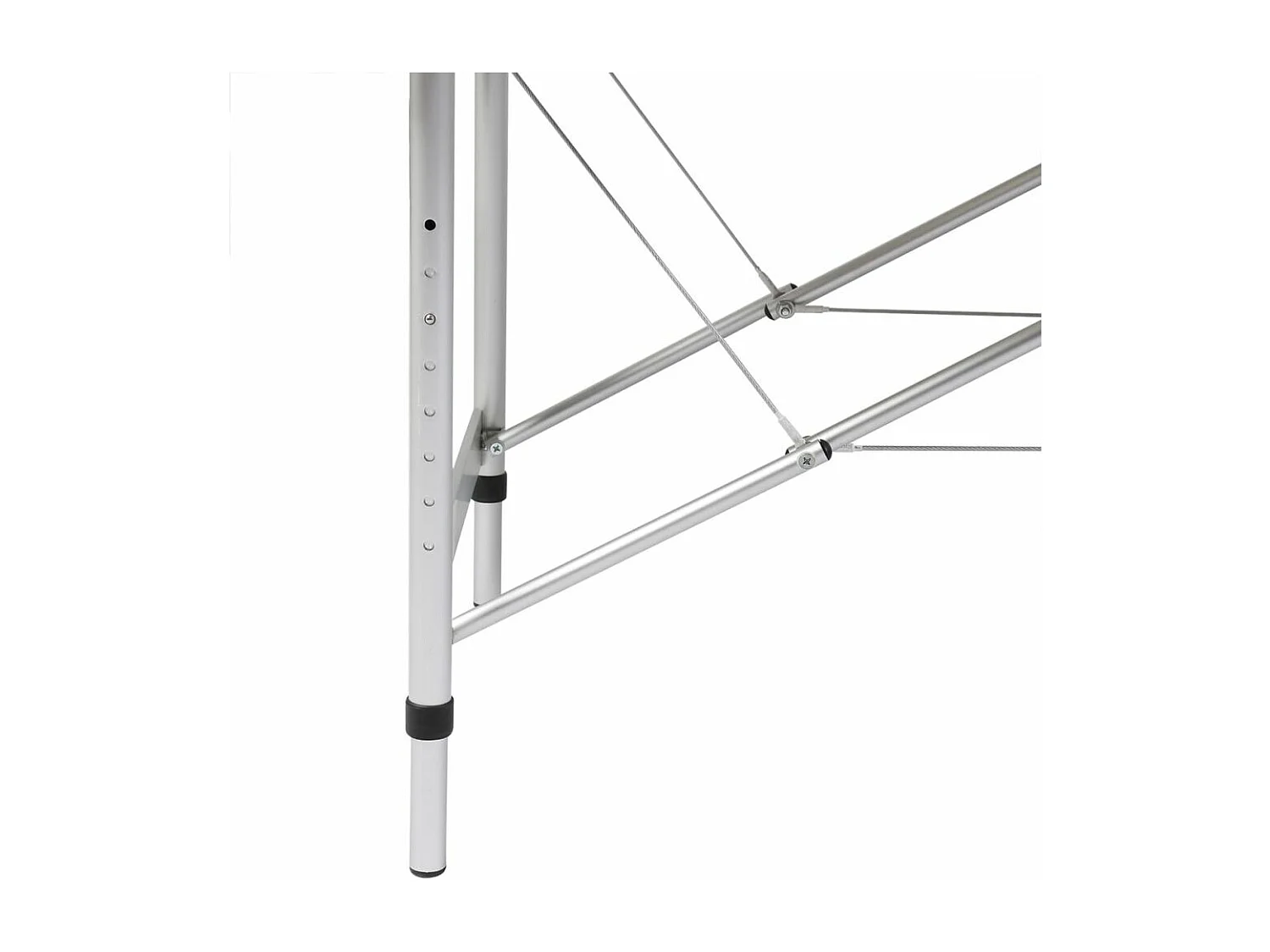Table pliable de massage argenté 186 x 68 x 59 cm 02_0001888
