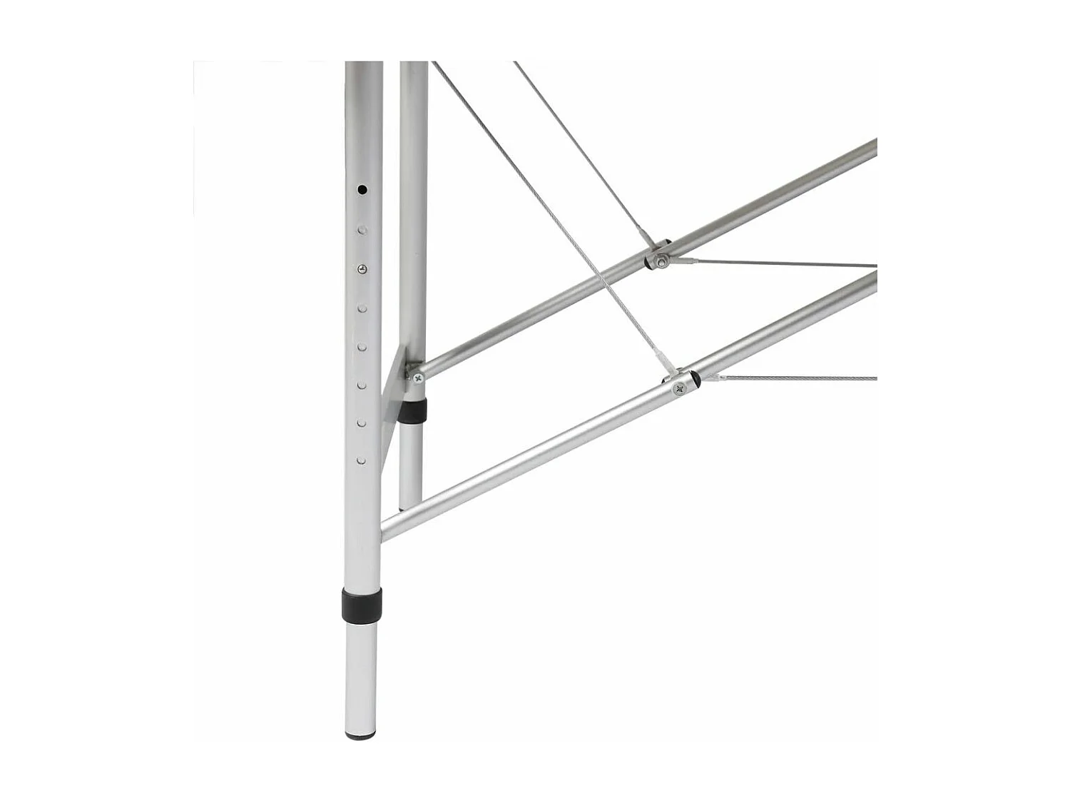 Table pliable de massage argenté 186 x 68 x 59 cm 02_0001886