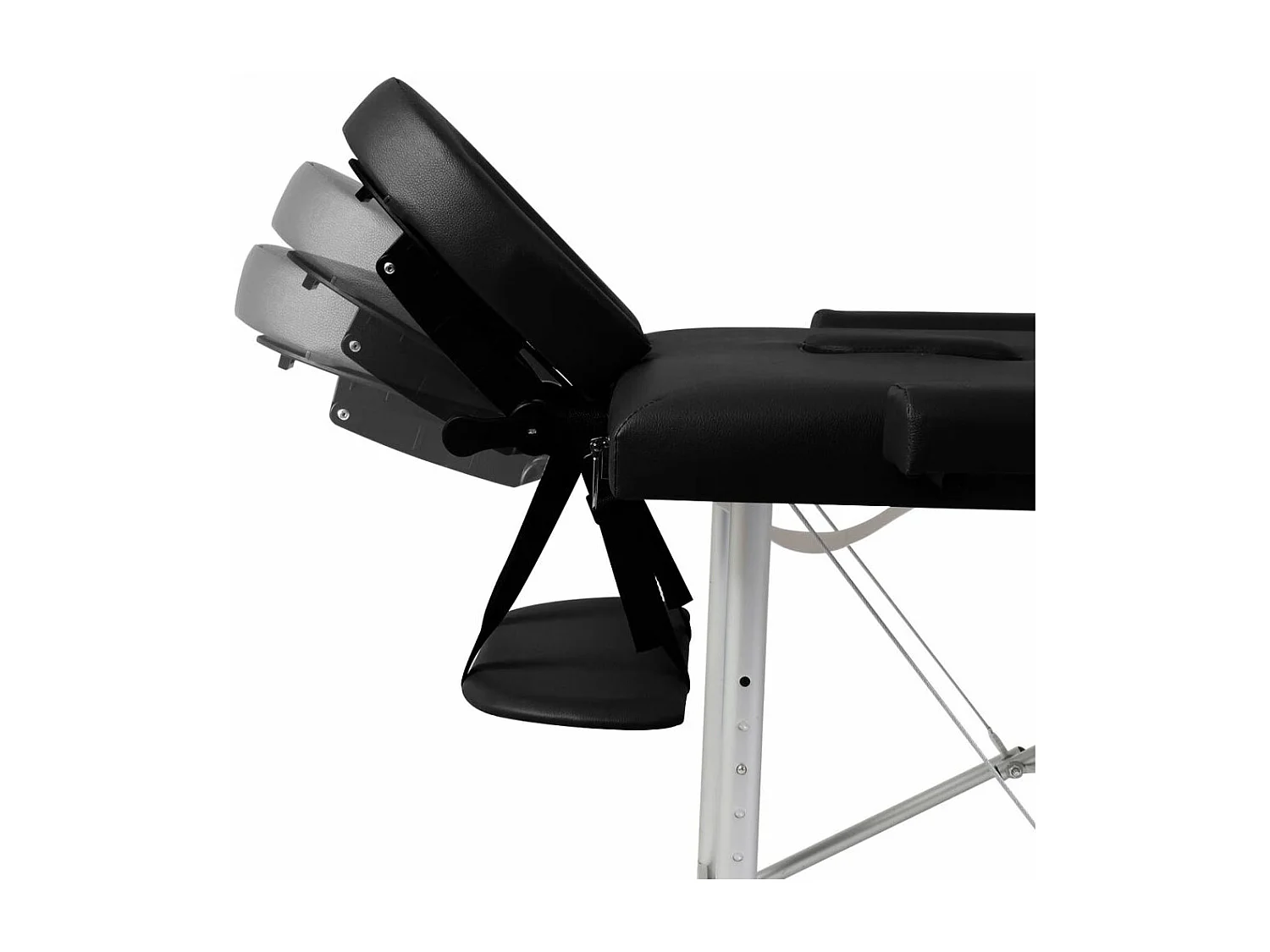 Table pliable de massage argenté 186 x 68 x 59 cm 02_0001886