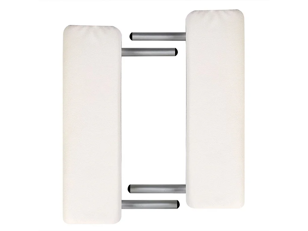 Table pliable de massage blanche 186 x 68 x 59 cm 02_0001876