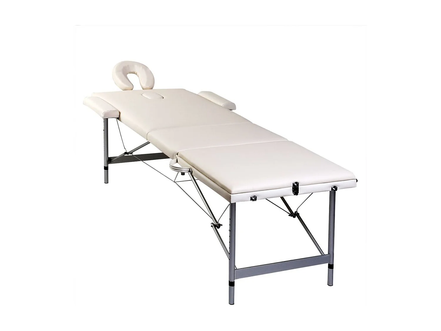 Table pliable de massage blanche 186 x 68 x 59 cm 02_0001876