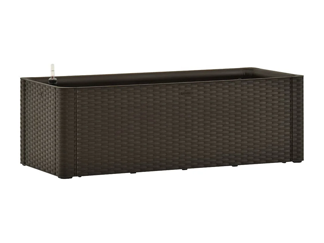 Fioriera aiuola rialzata piante fiori giardino con sistema di irrigazione 100 x 43 x 33 cm moka 02_0001161