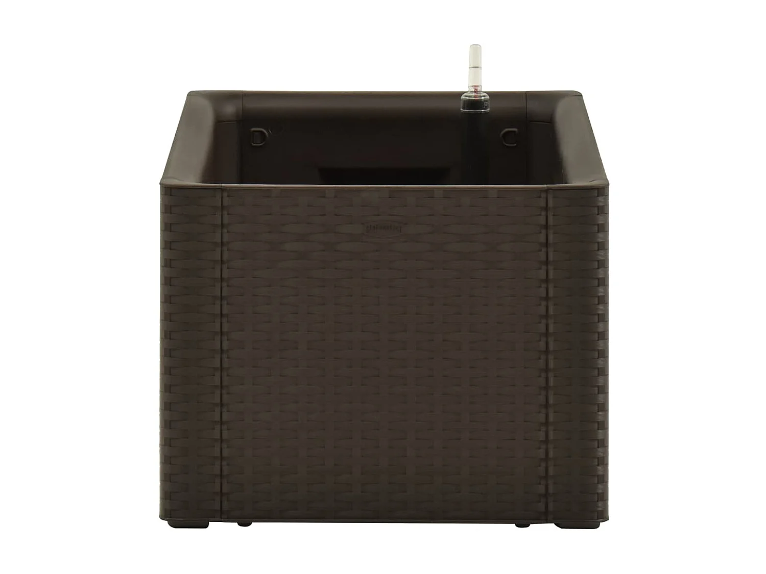 Fioriera aiuola rialzata piante fiori giardino con sistema di irrigazione 100 x 43 x 33 cm moka 02_0001161