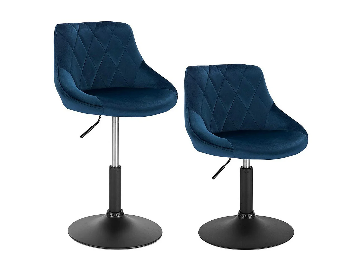 Lot de 2 tabourets bleue 47 x 38.5 x 82 cm 19_0000248