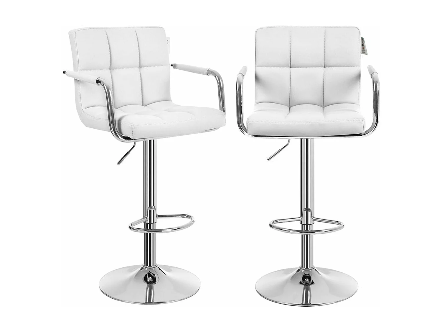 Lot de 2 tabourets blanche 38.5 x 52.5 x 95 cm 12_0002548